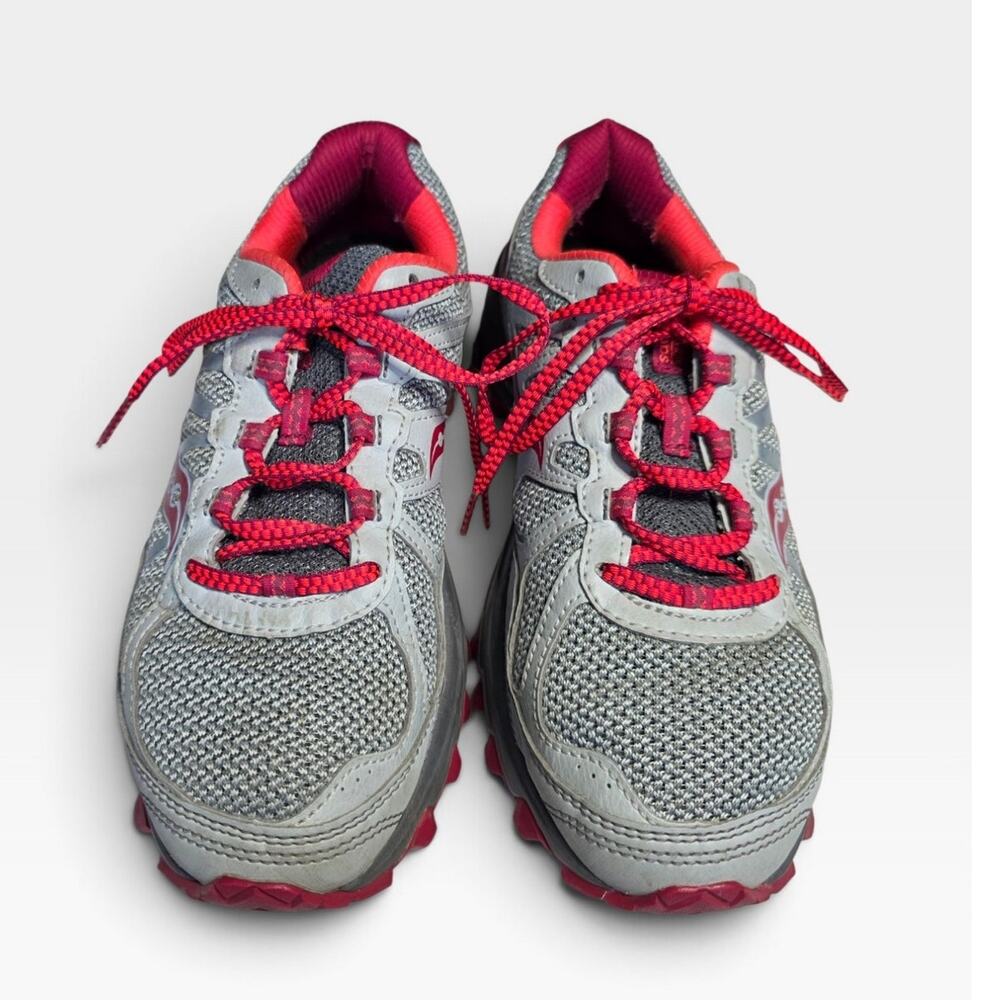 Saucony TR Gray Pink Trail Running Shoes Women's 8 Wide - Picture 2 of 7